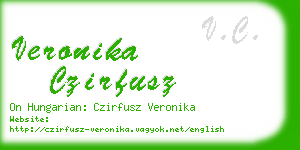 veronika czirfusz business card